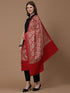 Women's Silky Golden Aari Embroidery Wool Shawl